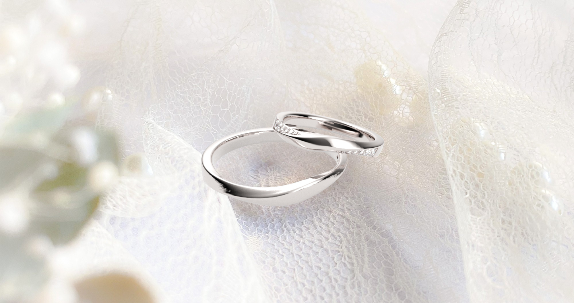 トップビジュアルの結婚指輪イメージ