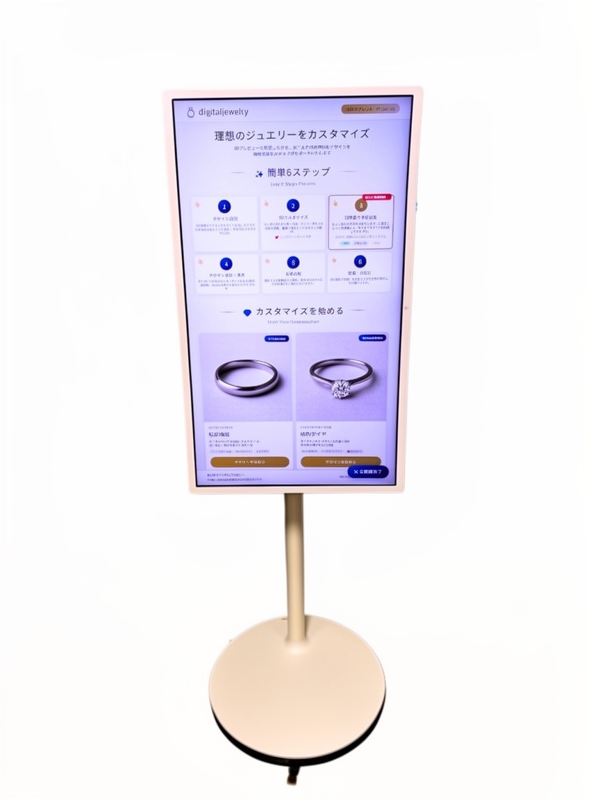 32インチタブレットでのカスタマイズ体験